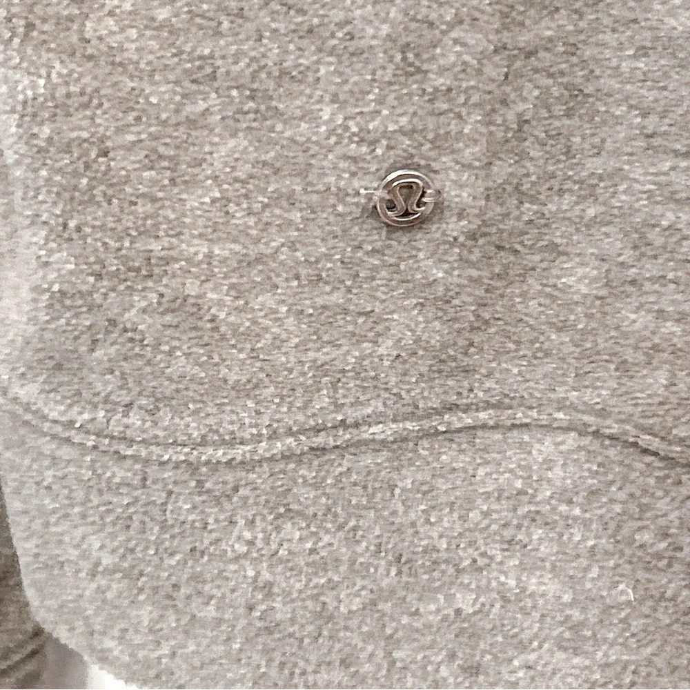 Lululemon Go Forward Fleece Pullover Heathered Core Light Gray Size 6 $108
